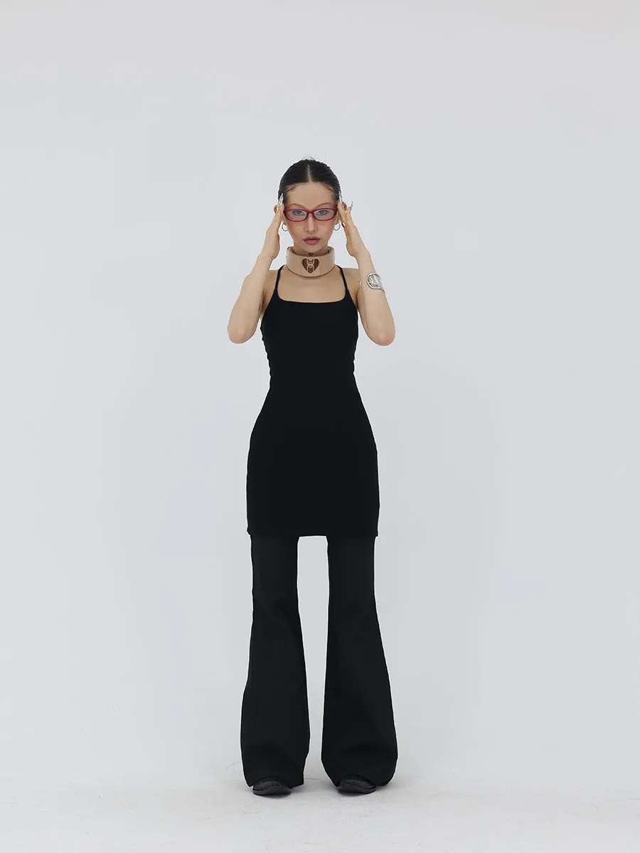 【24s May.】Curved Workwear Fabric Flared Pants