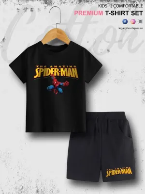 6 Month To 6 Year Babies The Amazing Print High Quality T-shirt Set