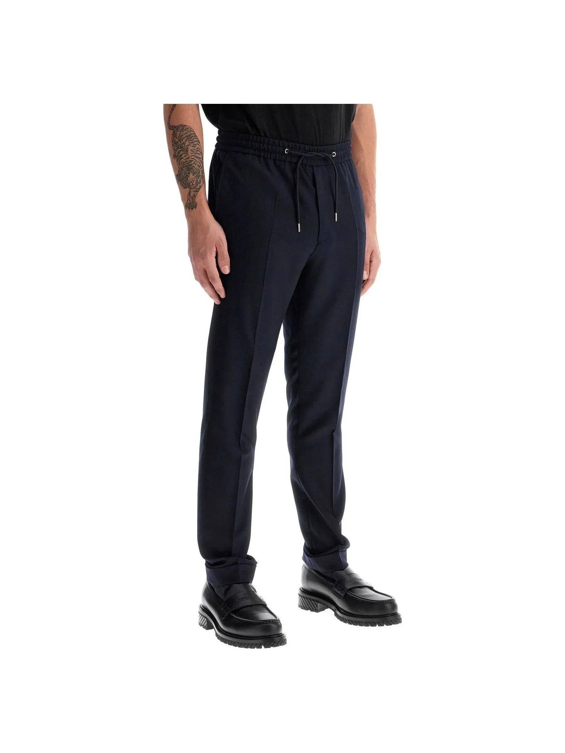 Anti-Wrinkle Wool Trousers
