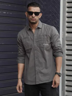 Ash Grey Solid Shirt