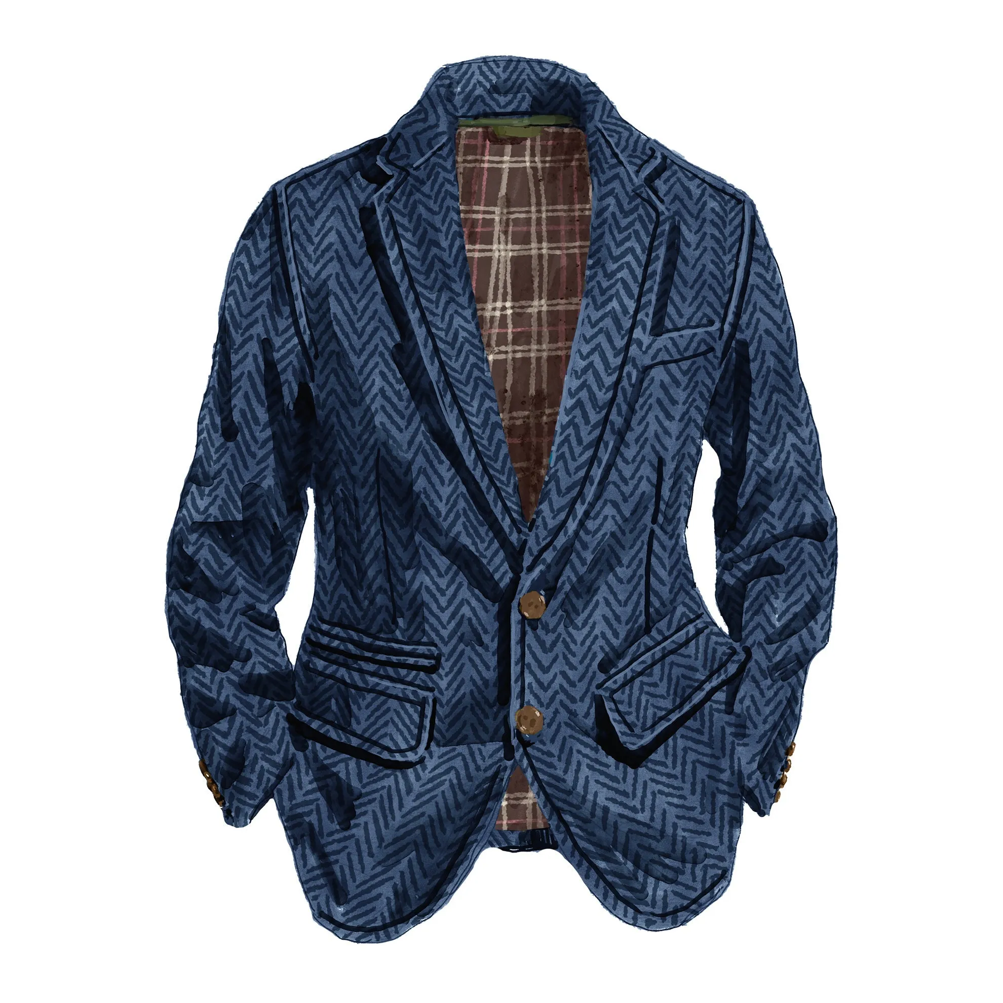 Back East Herringbone Blazer