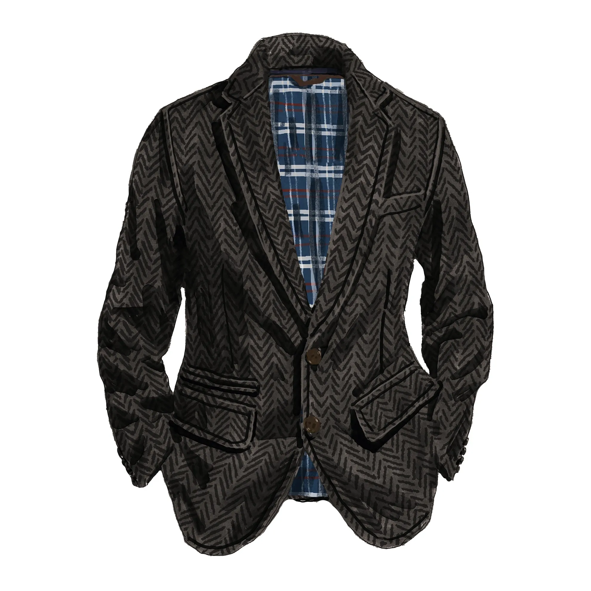 Back East Herringbone Blazer