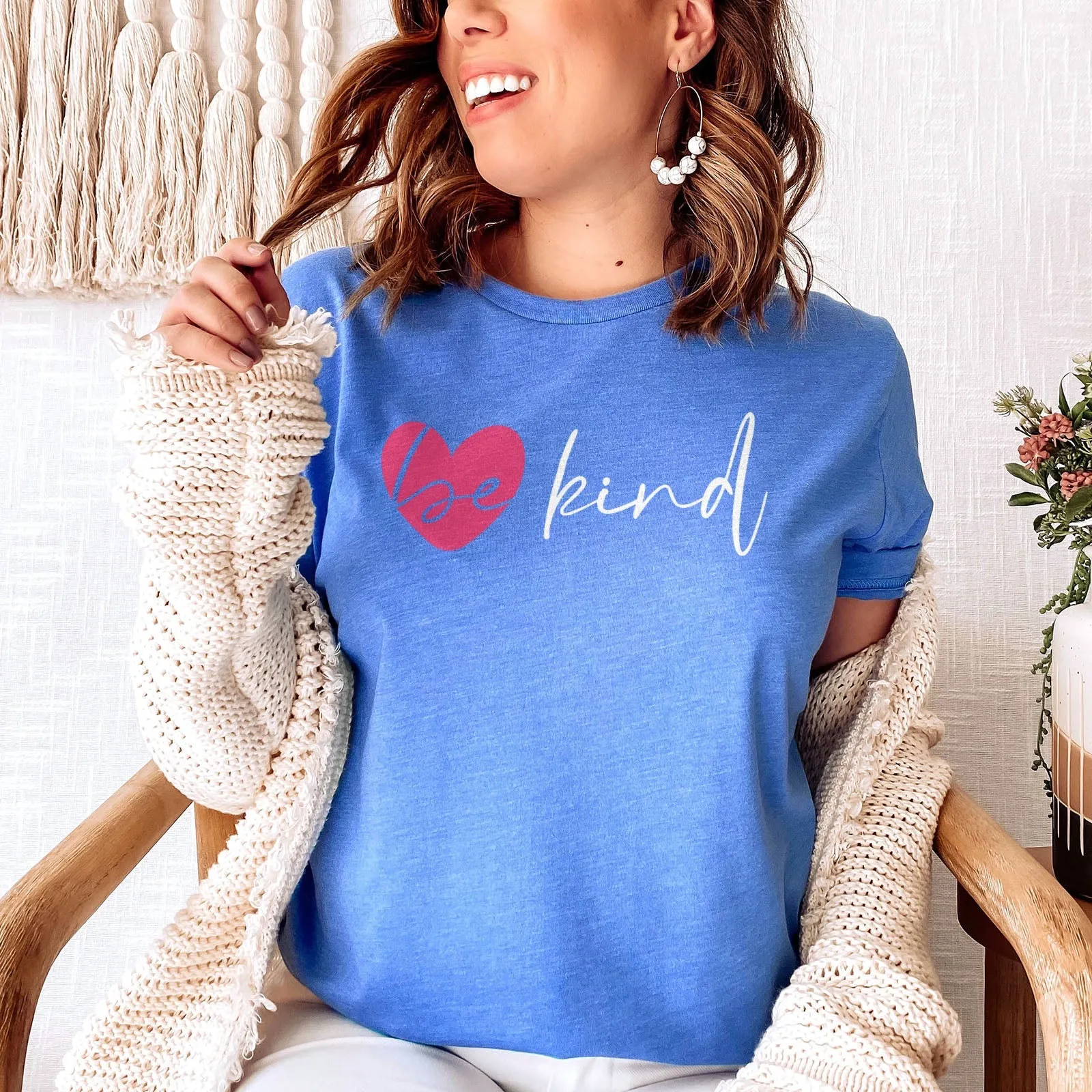 Be Kind Heart Tee Shirts For Women - Christian Shirts for Women - Religious Tee Shirts