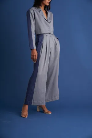 Blue Panel Pants