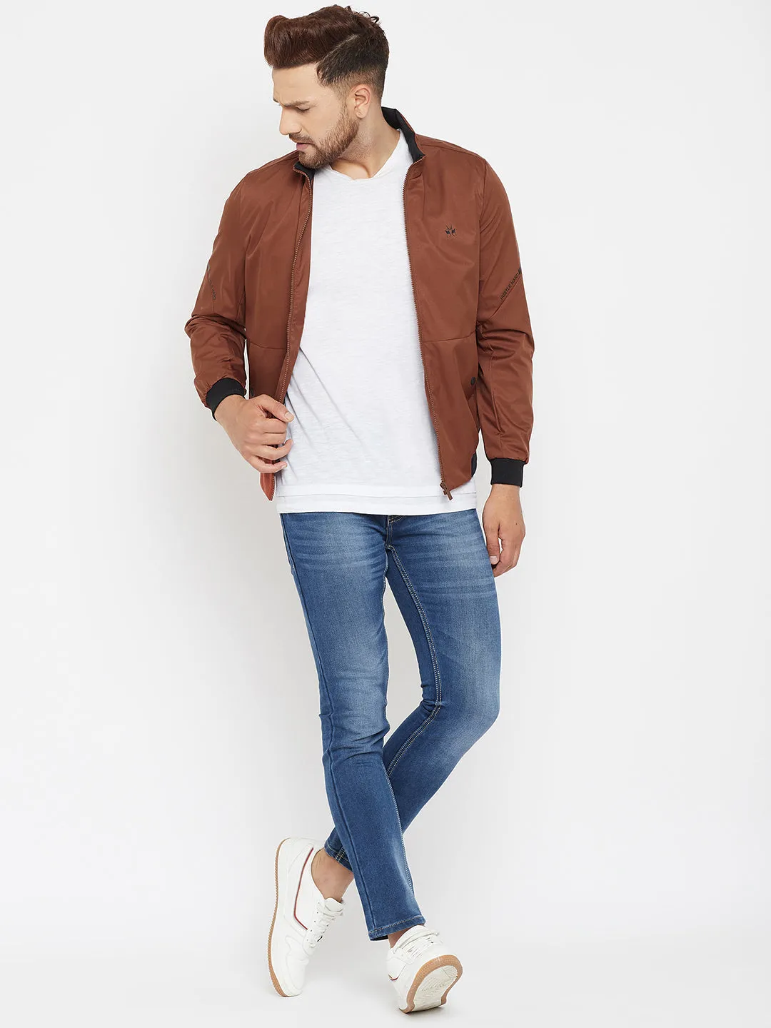 Brown Varsity Jacket