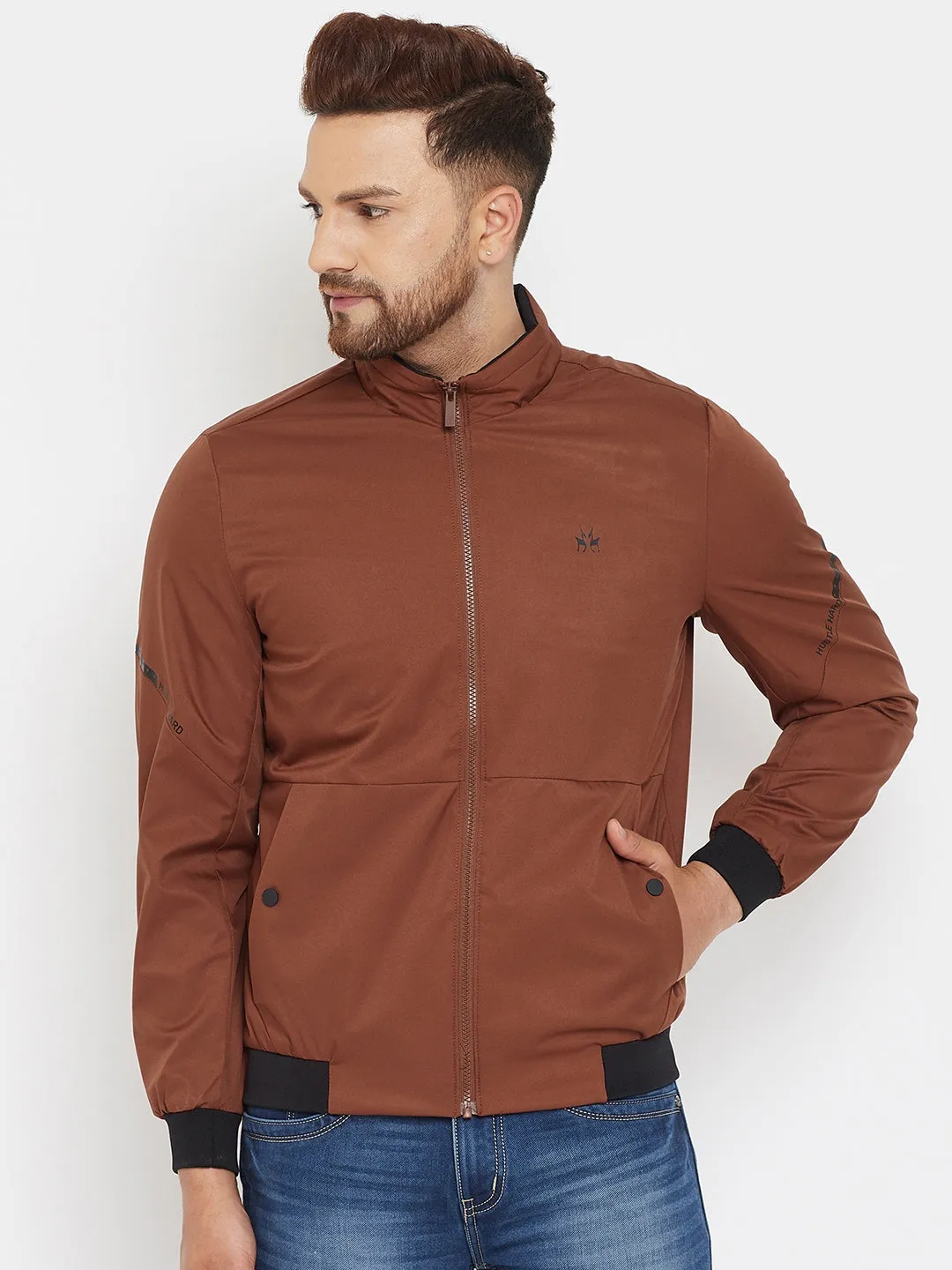 Brown Varsity Jacket