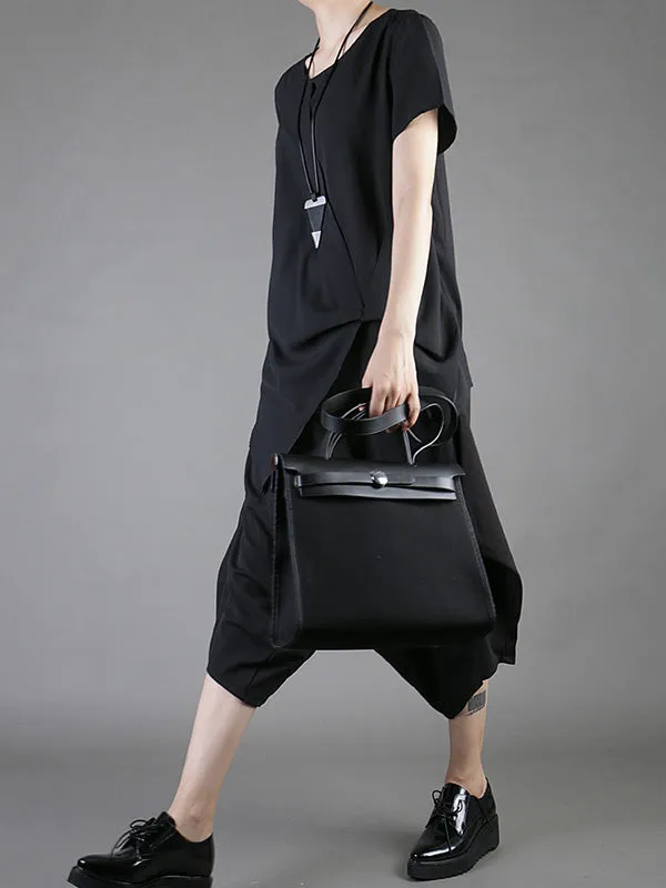 Casual Chiffon Cropped T-Shirt