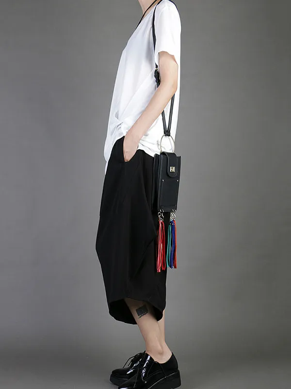 Casual Chiffon Cropped T-Shirt