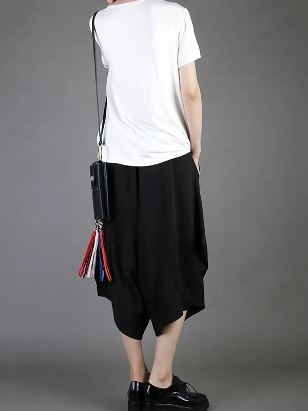 Casual Chiffon Cropped T-Shirt