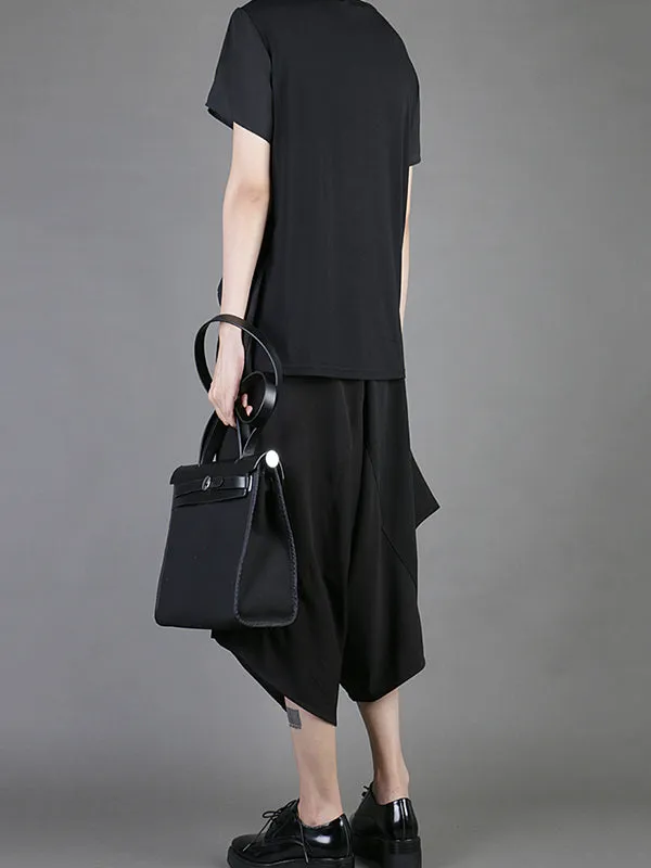 Casual Chiffon Cropped T-Shirt