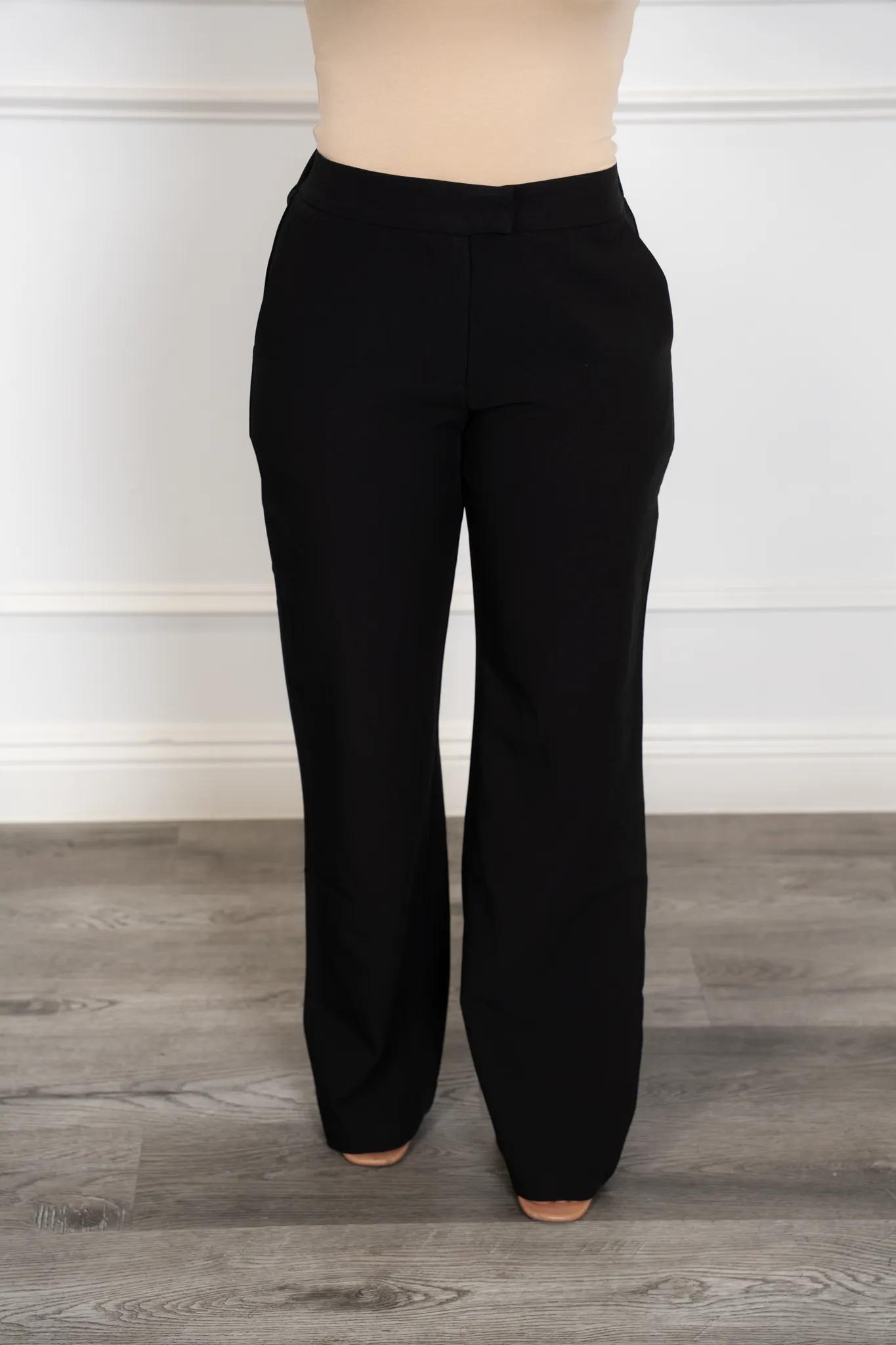 Cecilia - Black Wide-Leg Formal Pants