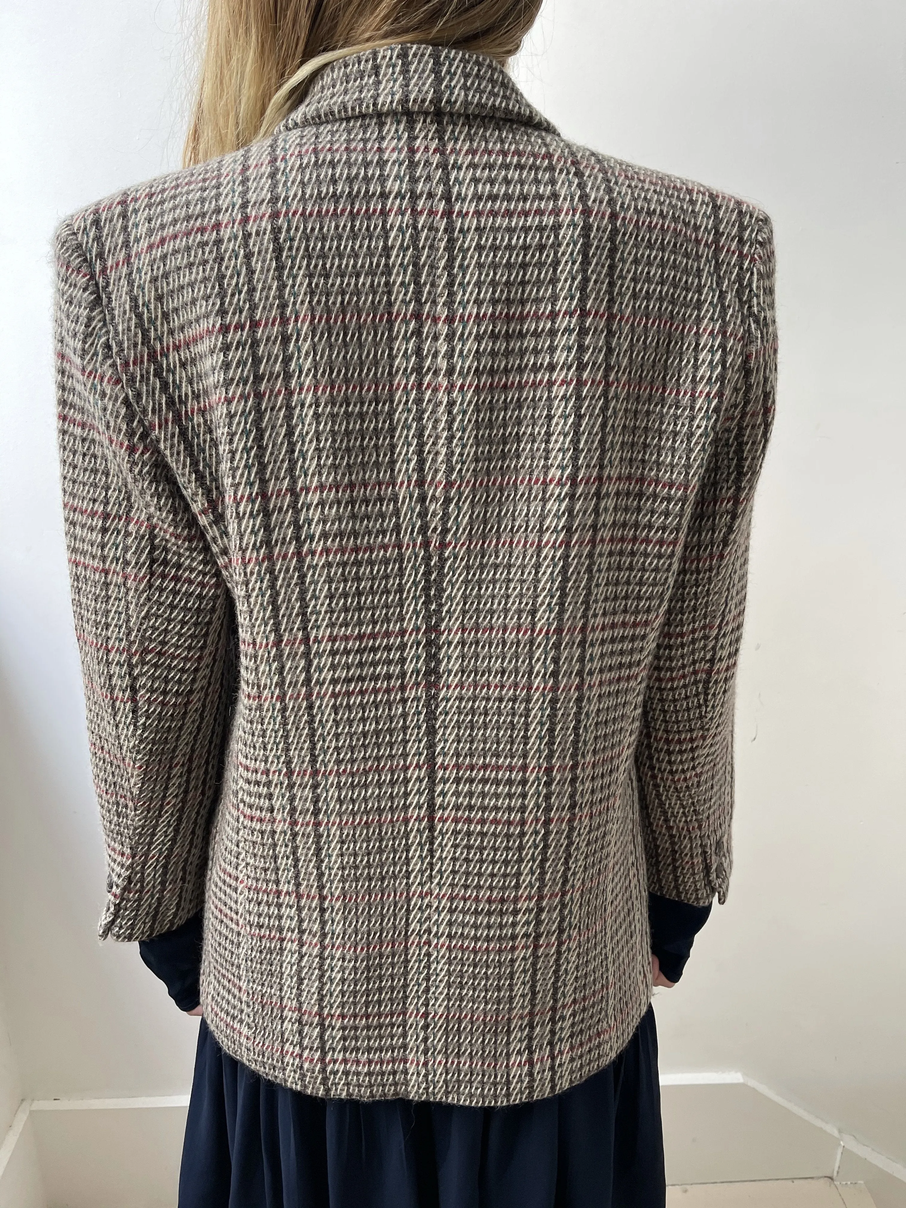 Checked Tweed Blazer