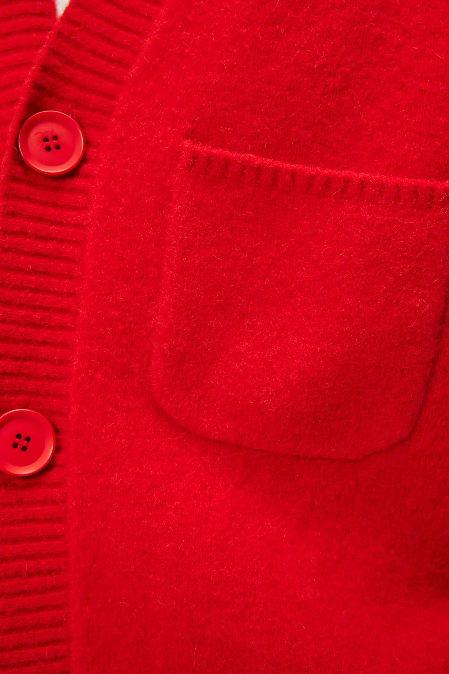 Clarke Knitted Cardigan / Fiery Red