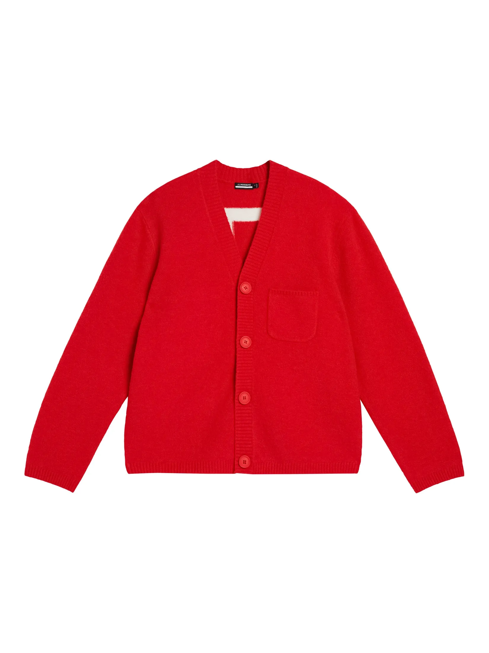 Clarke Knitted Cardigan / Fiery Red