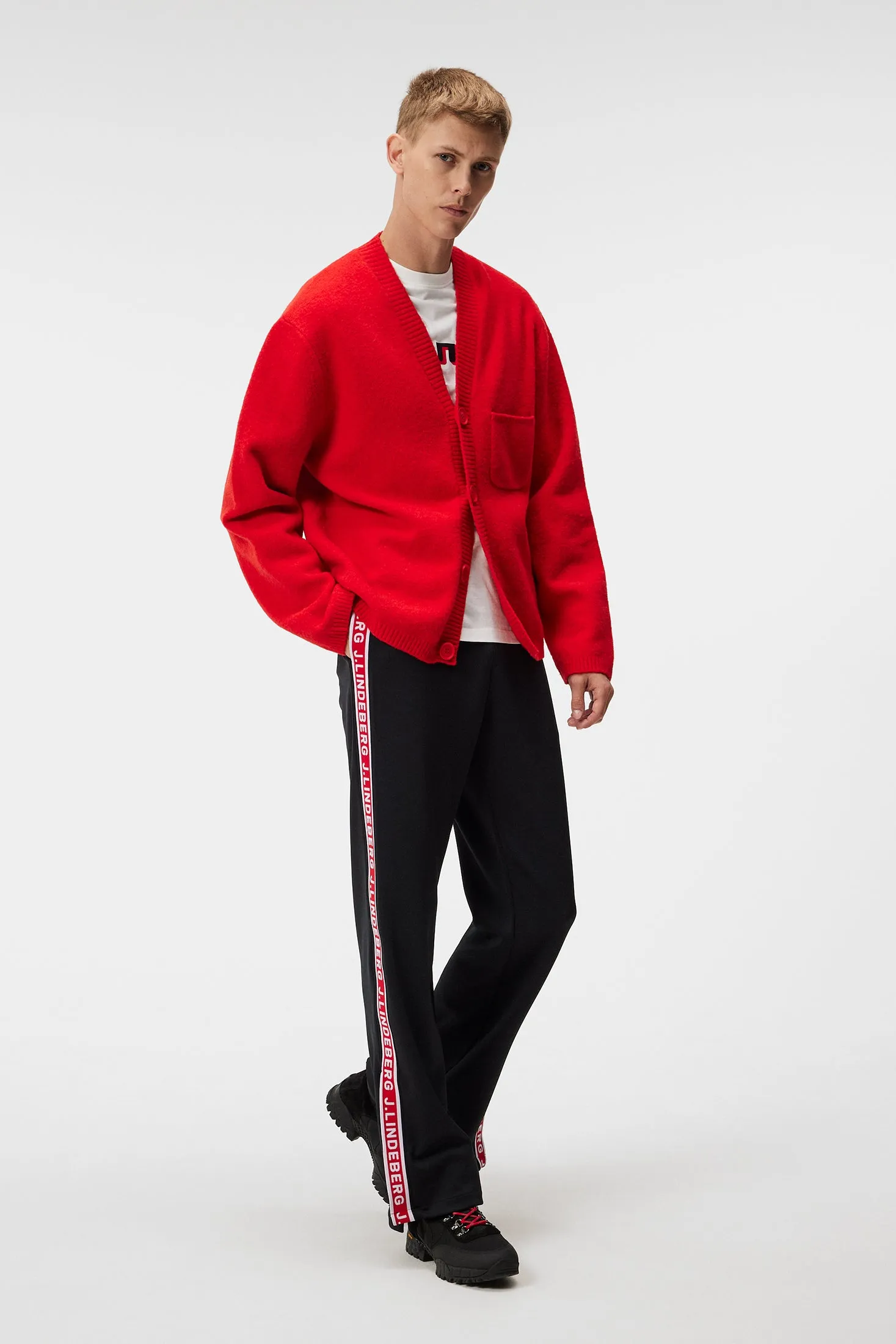 Clarke Knitted Cardigan / Fiery Red
