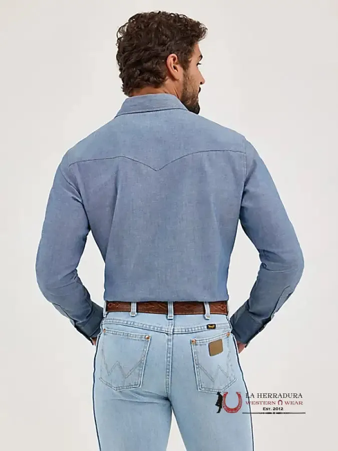 COWBOY CUT® FIRM FINISH LONG SLEEVE WESTERN SNAP SOLID WORK SHIRT - 1699