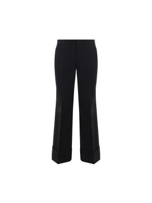 Cropped Wool Trousers