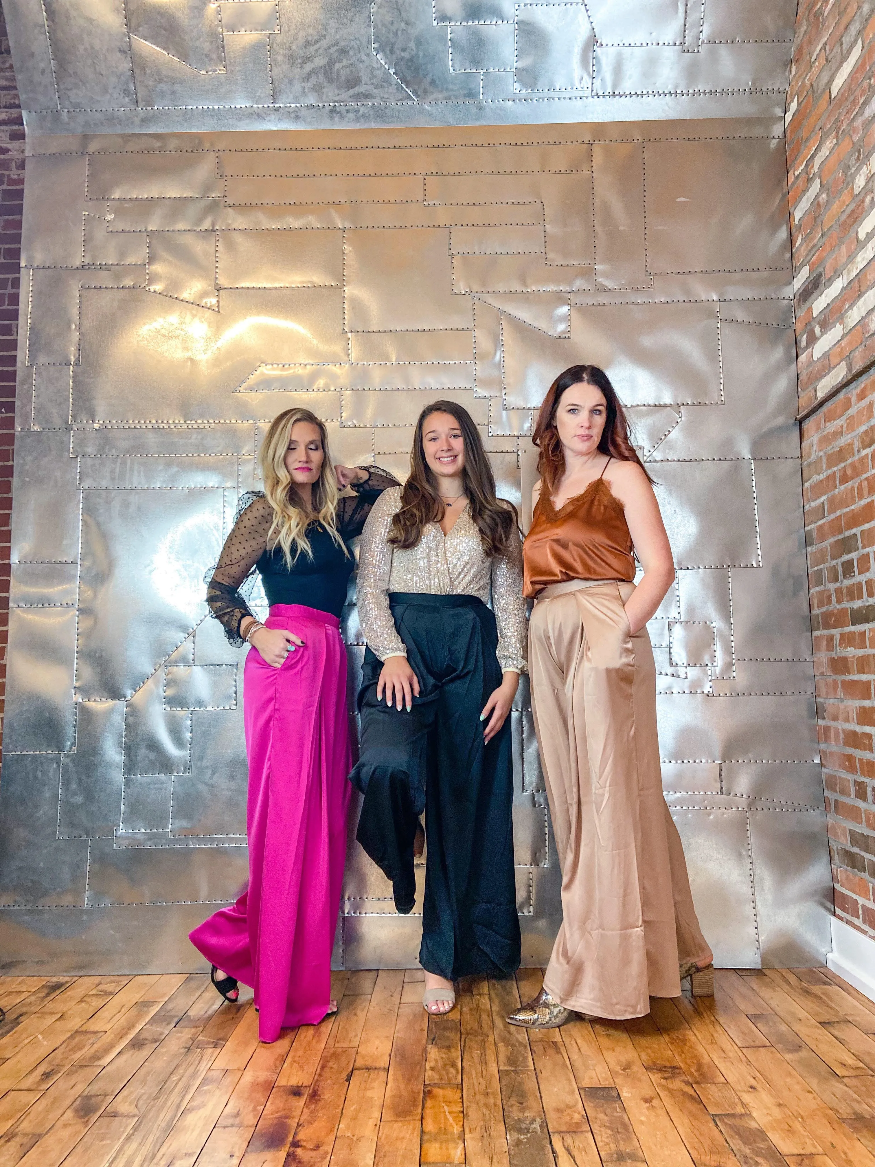 Danielle Pleated Wide Leg Pants
