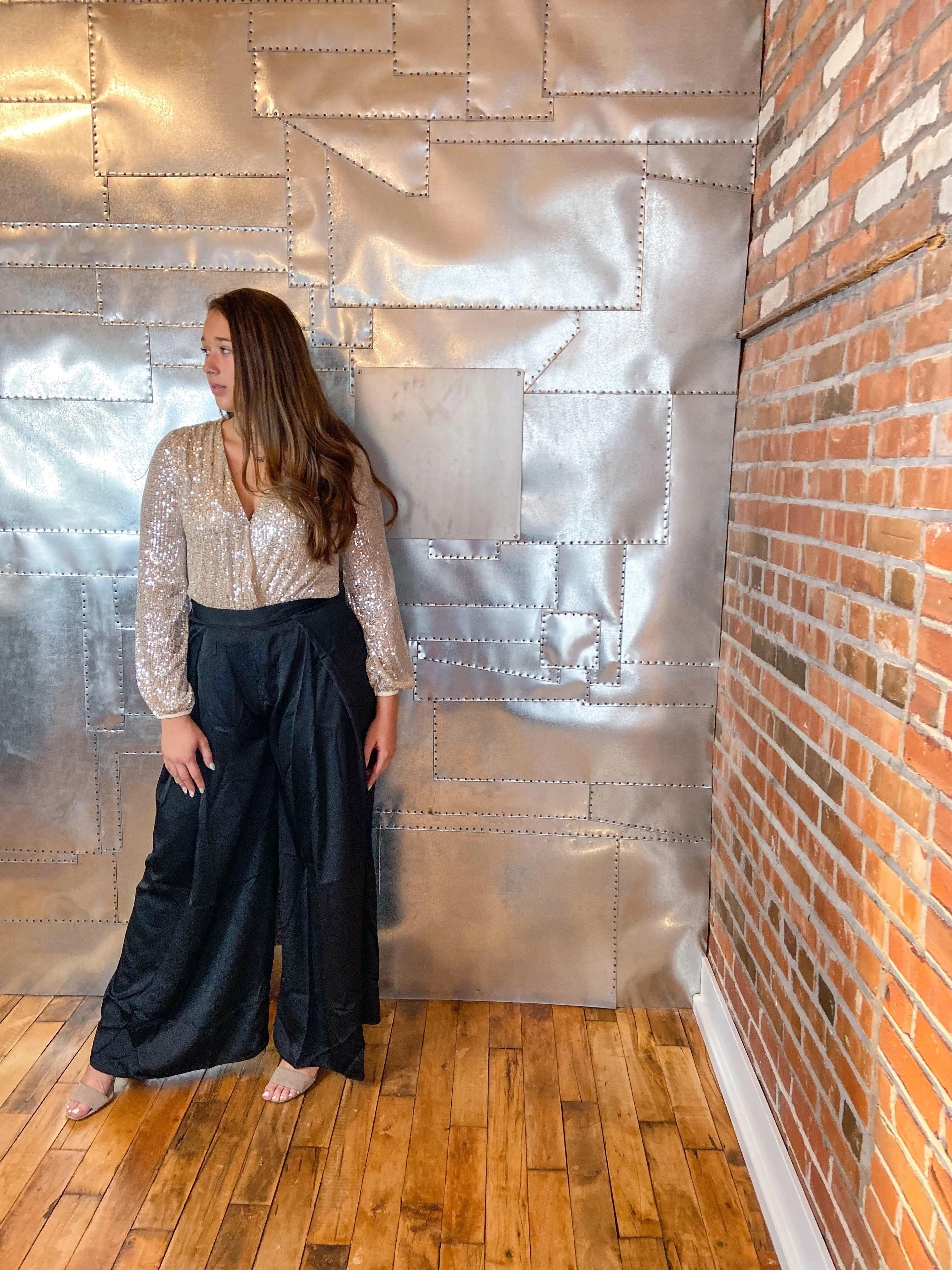 Danielle Pleated Wide Leg Pants