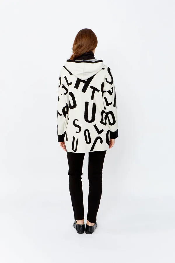 Frank Lyman - Thigh-length Coat - 243505 - Off White/Black