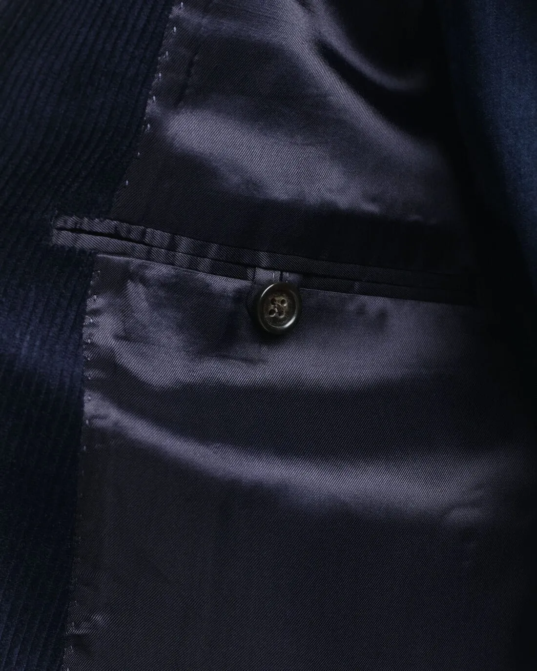 GANT Slim Fit Corduroy Suit Jacket in Evening Blue
