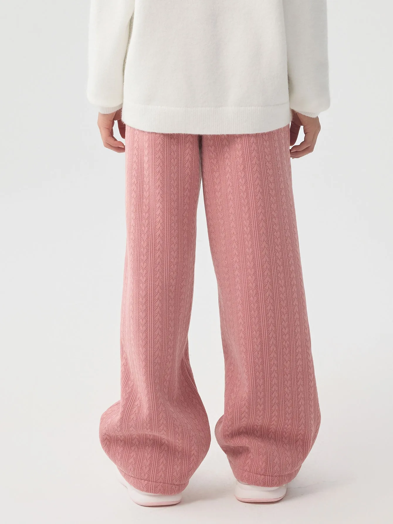 Girl Kid 3D Heart Straight Pants
