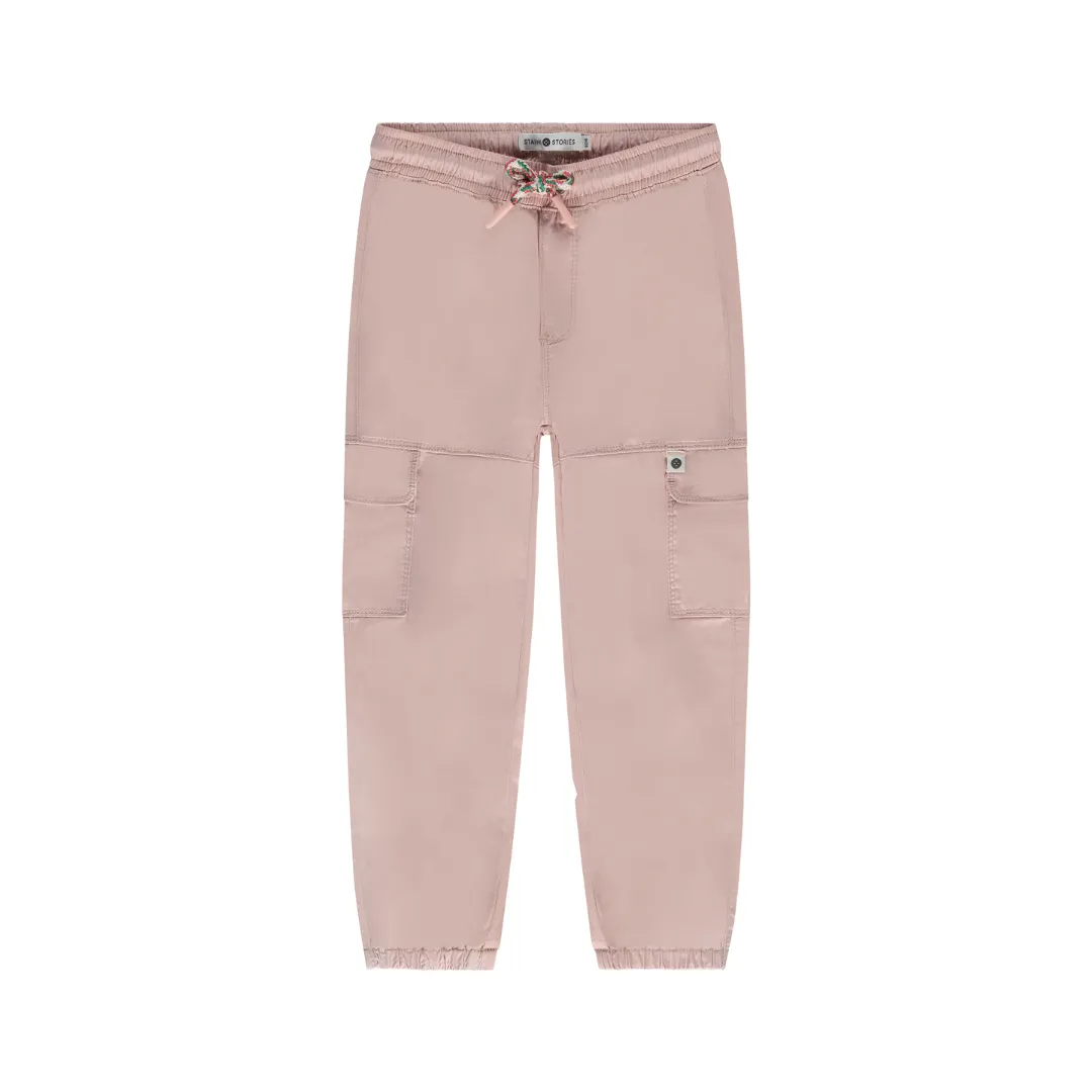 Girls' Cargo Pants - Blush by Stains & Stories