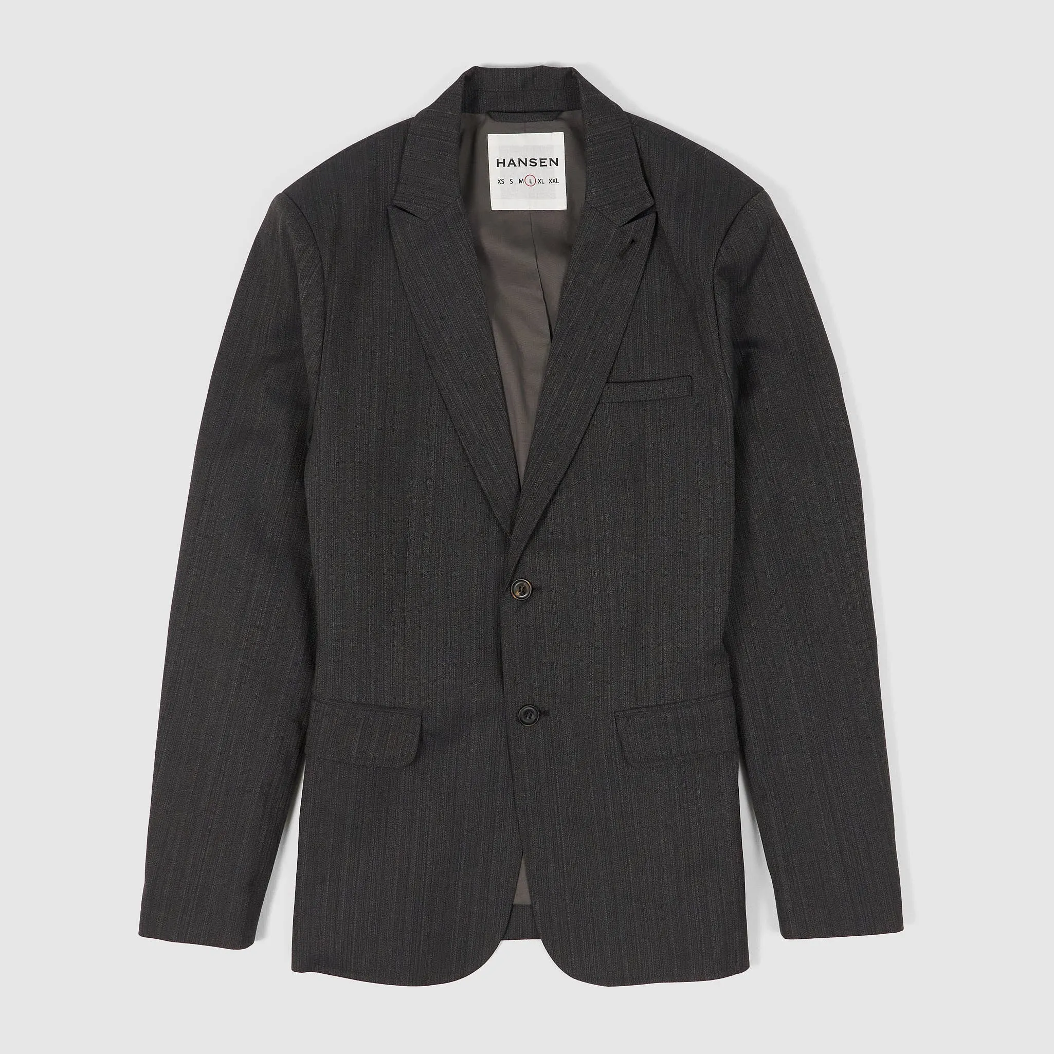 Hansen Two Button Vintage Inspired Cotton Blazer
