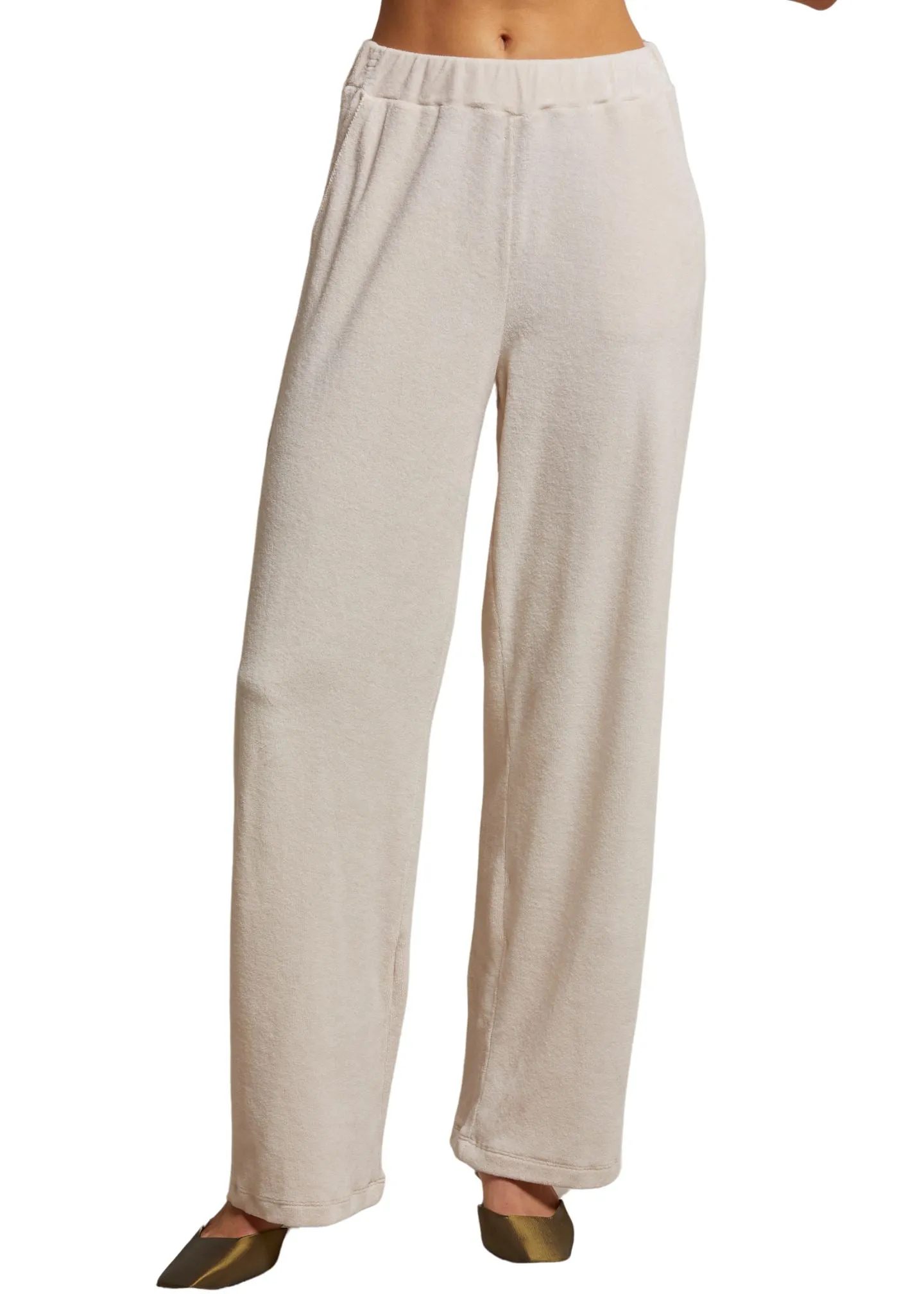 Holly Velour Wideleg Sweatpant