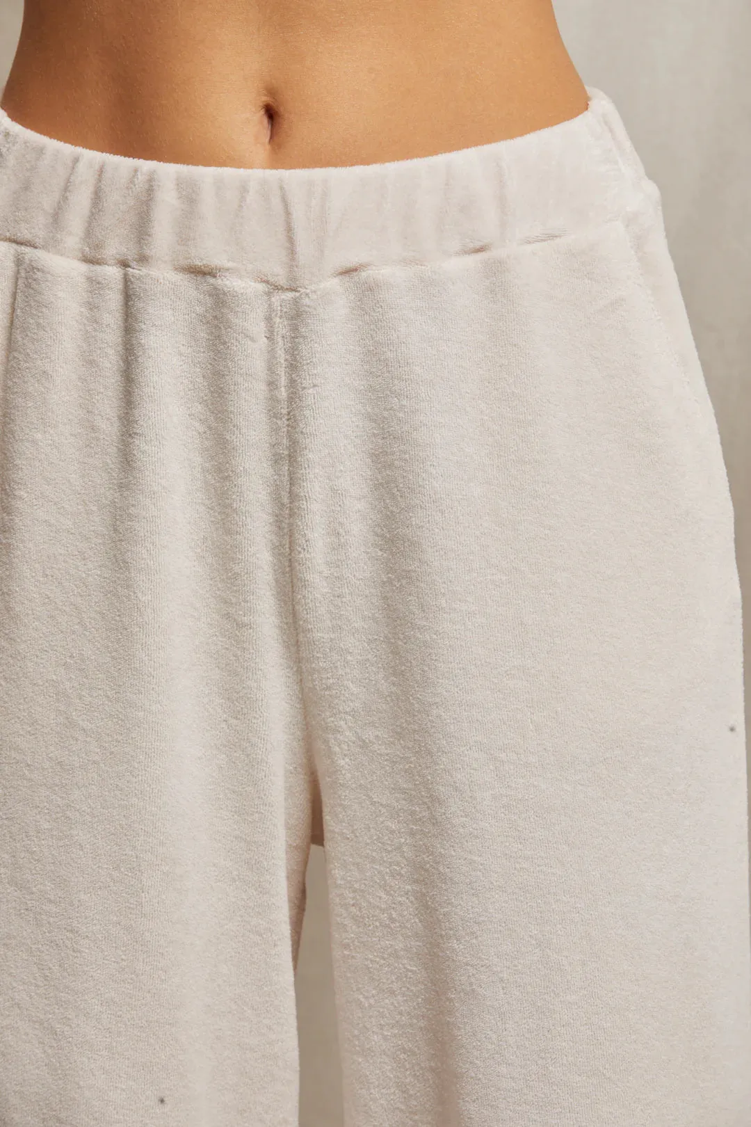 Holly Velour Wideleg Sweatpant