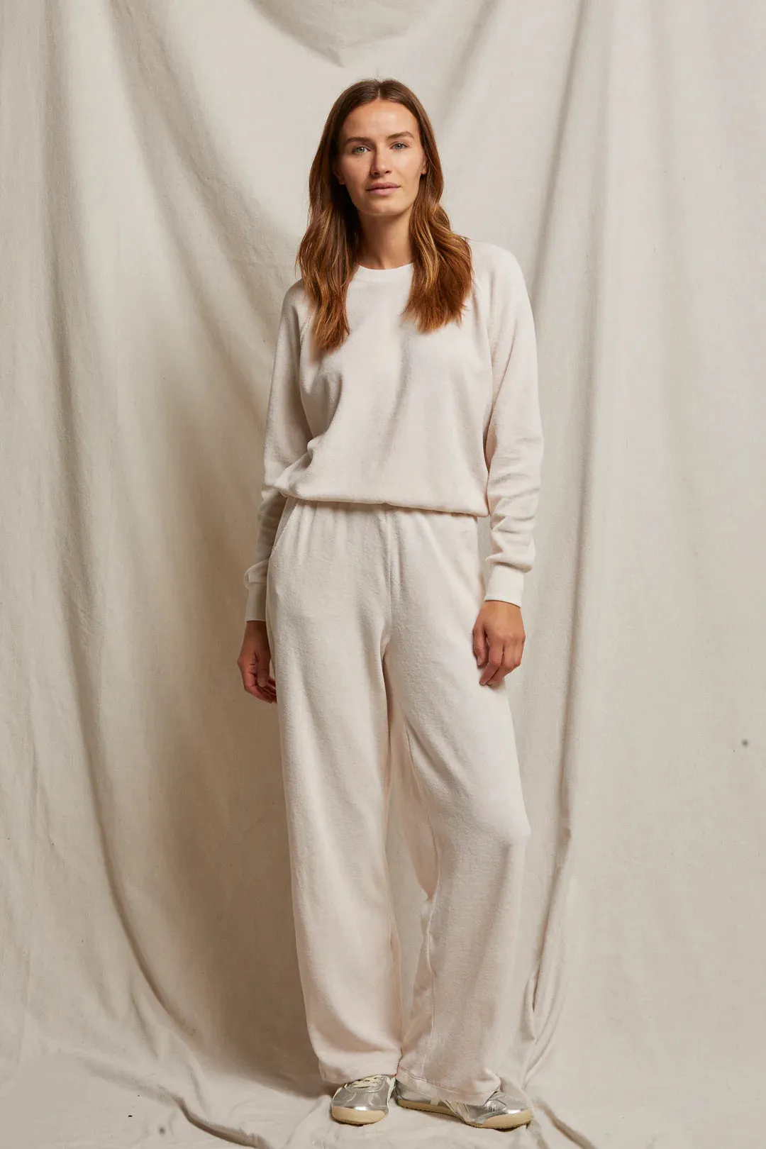 Holly Velour Wideleg Sweatpant