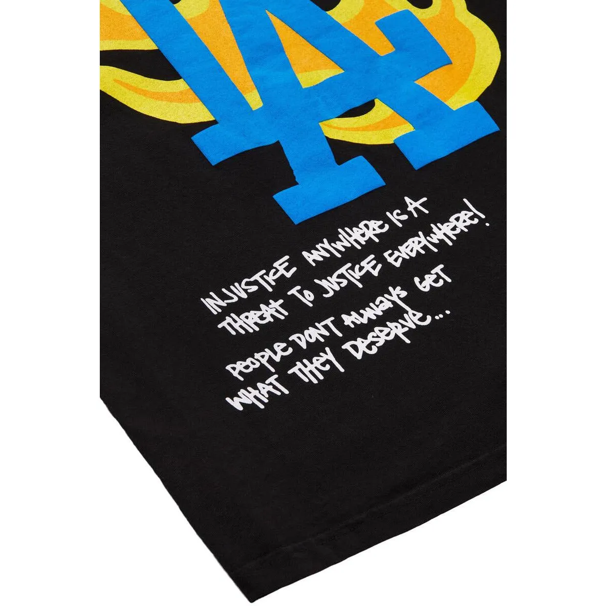 Homme   Femme LA Riots Black Tee