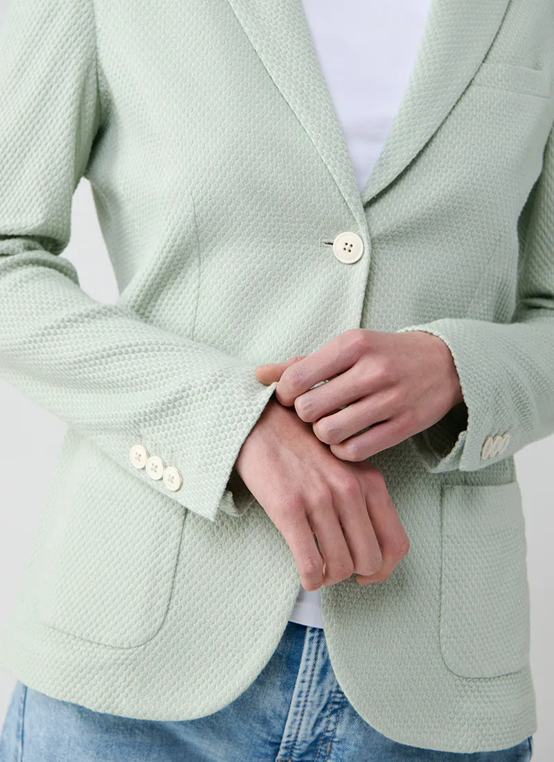 Honeycomb Short 2 Button Blazer