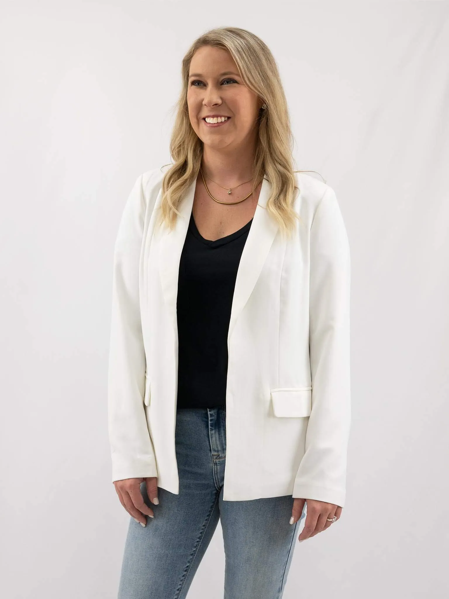 Hot Pink or Classic White Blazer