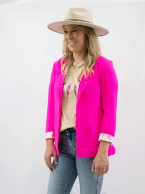Hot Pink or Classic White Blazer