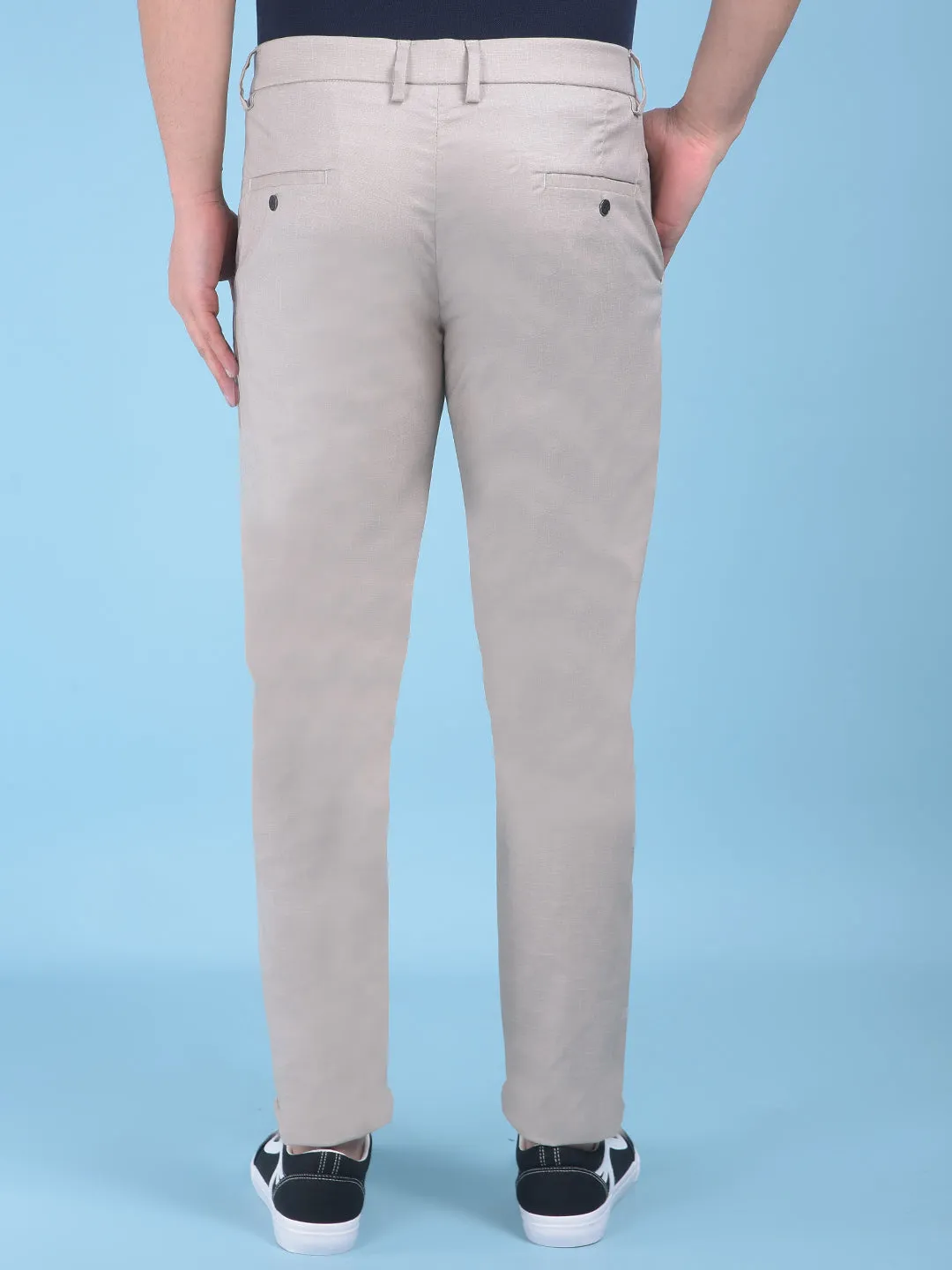 Khaki Stretchable Trousers