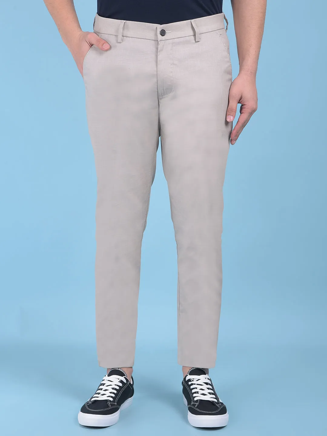 Khaki Stretchable Trousers