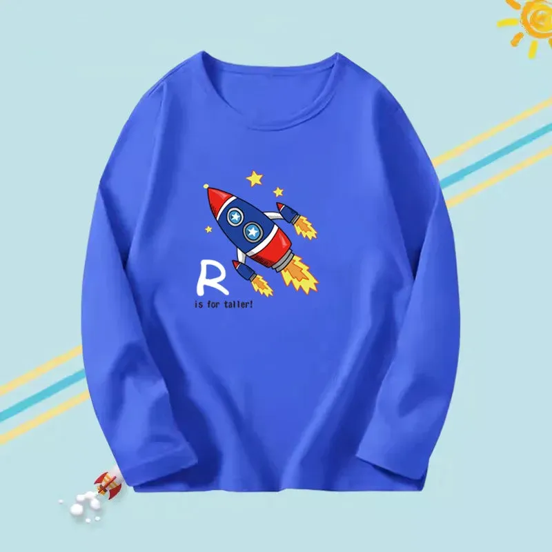 Kids Long Sleeve Cotton T-shirts