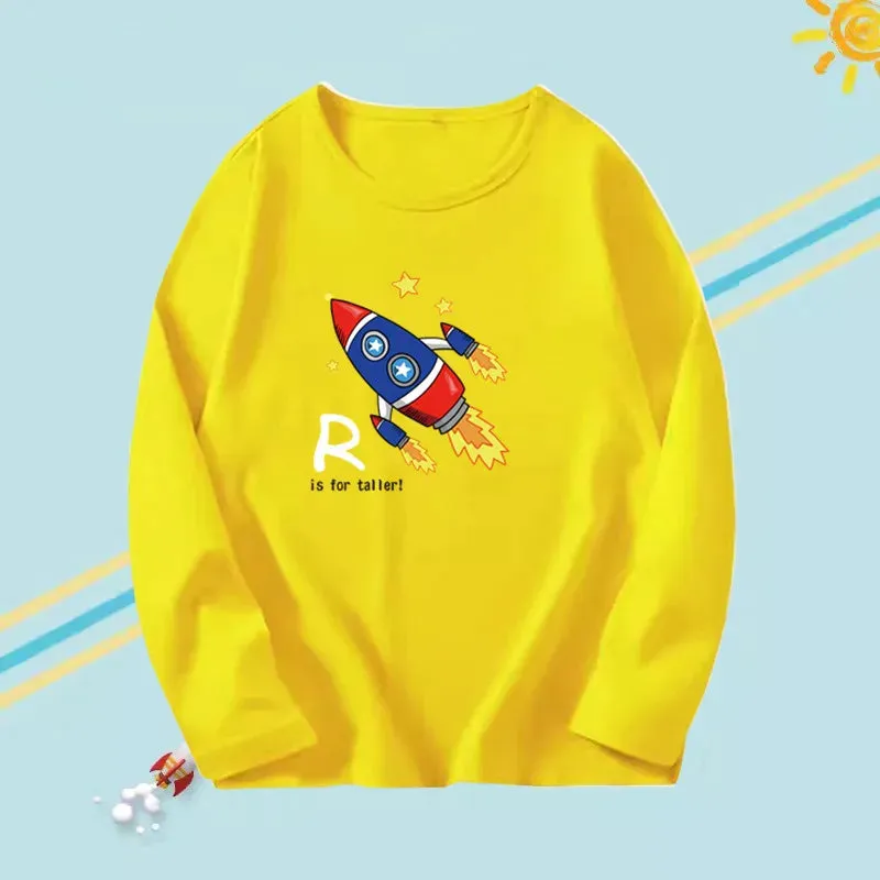 Kids Long Sleeve Cotton T-shirts