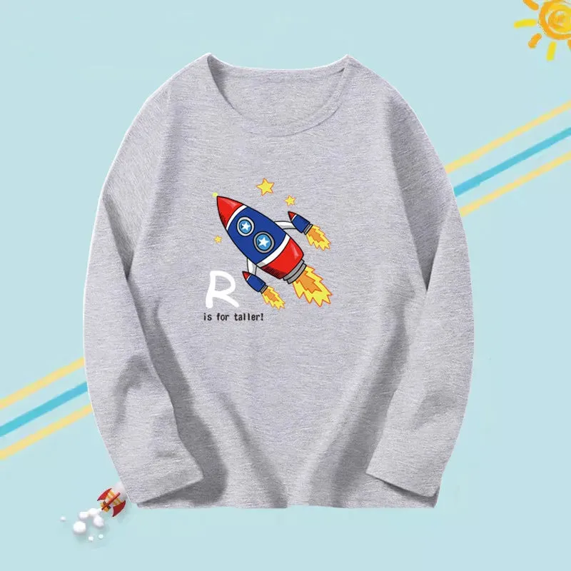 Kids Long Sleeve Cotton T-shirts
