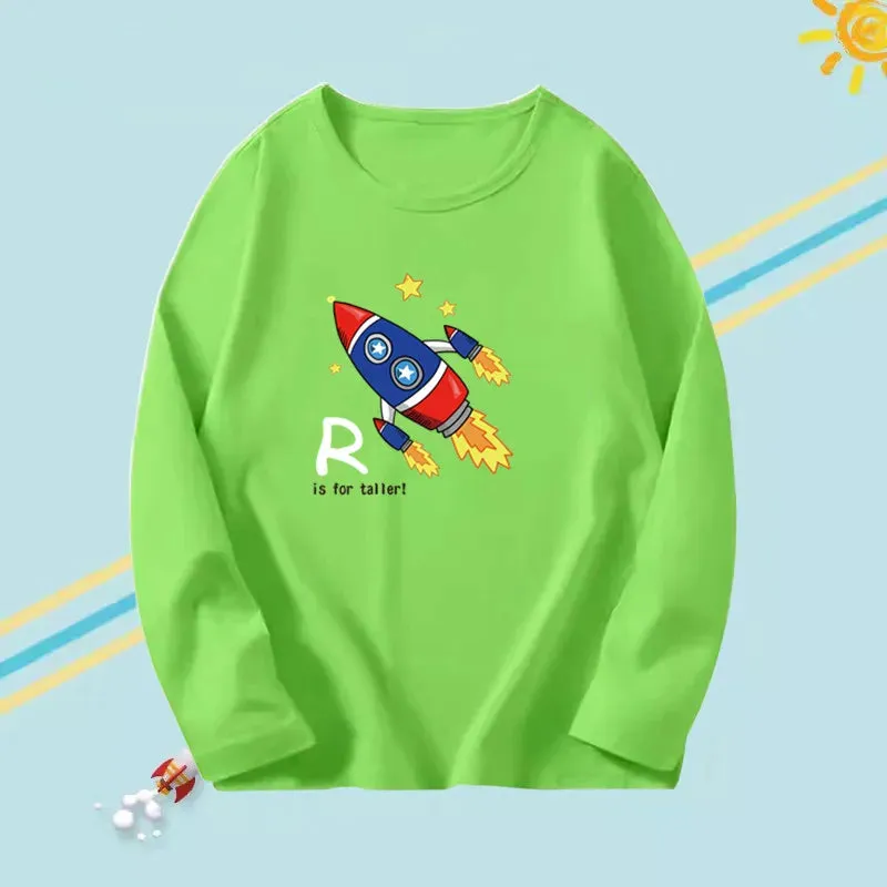 Kids Long Sleeve Cotton T-shirts