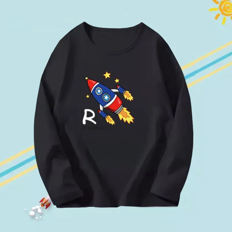 Kids Long Sleeve Cotton T-shirts
