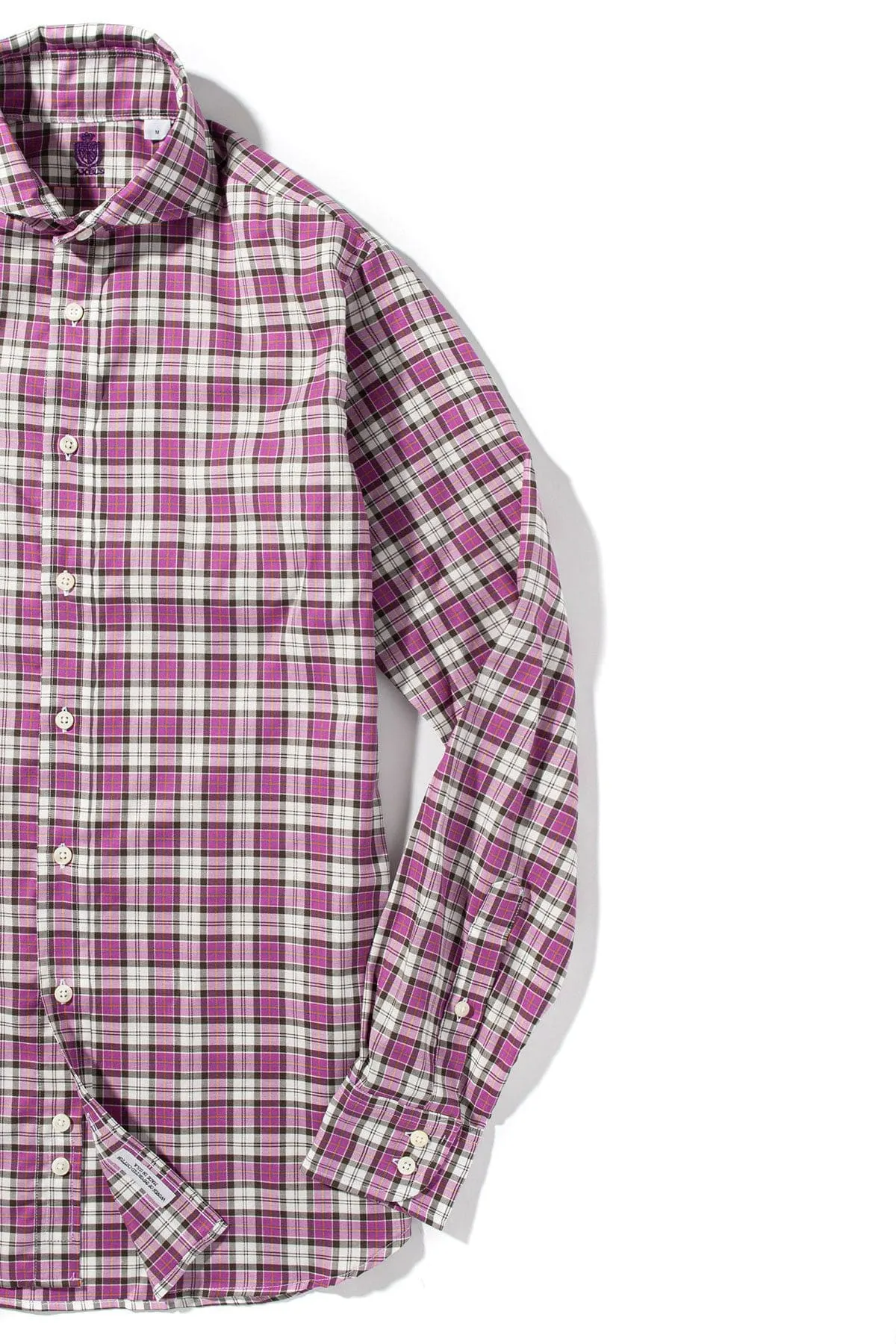 Lacoss Cotton Shirt In Purple and White