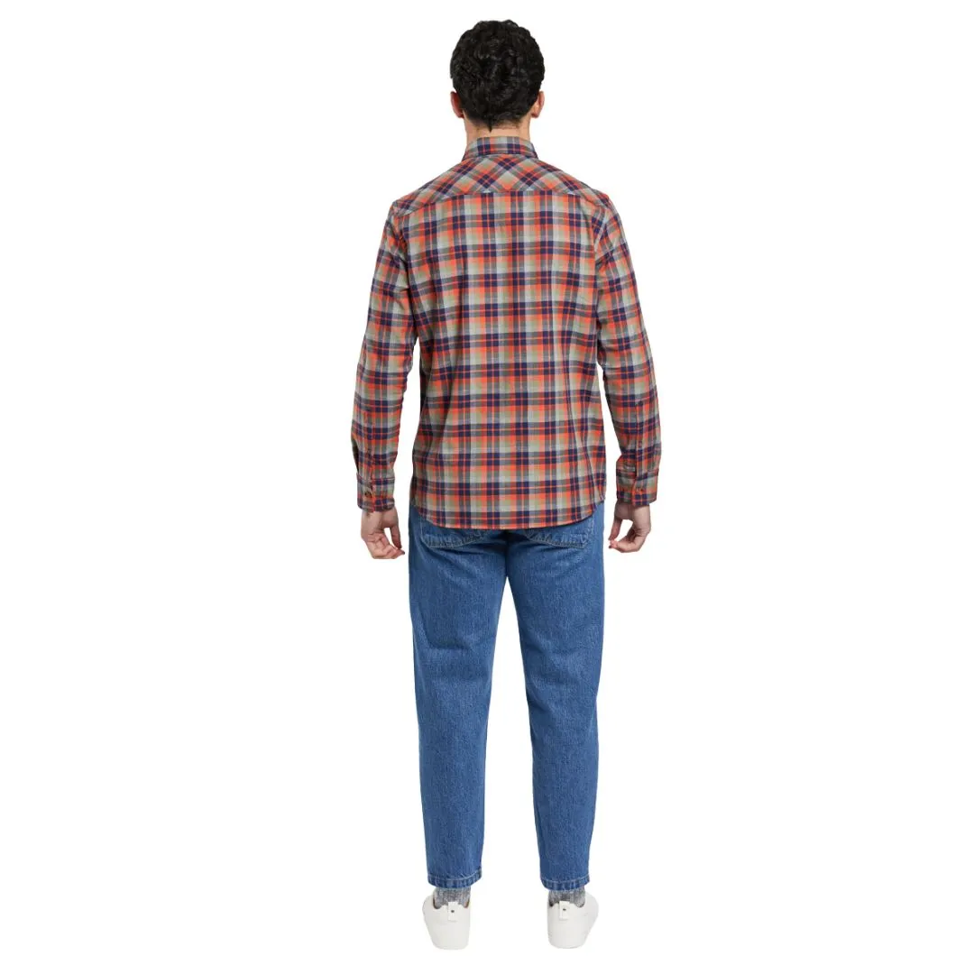 Long Sleeve Button Up Shirt (Carreaux clan Tajine)