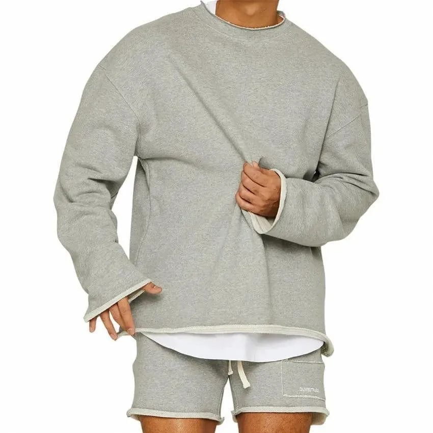 Loose Regular O-Neck Fitness Outdoor Hoodies