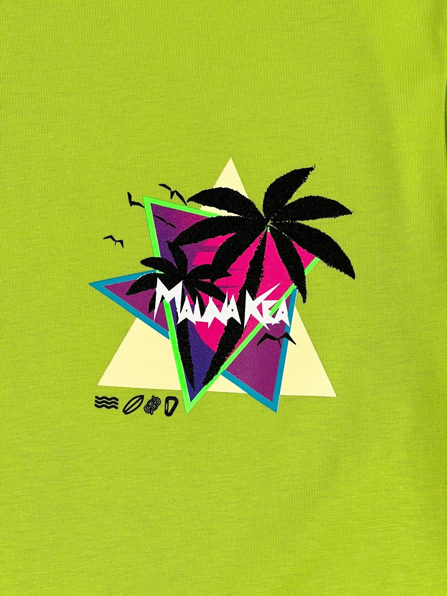 Mauna-Kea Mku100-P11 Sunset Palms Tee Grn