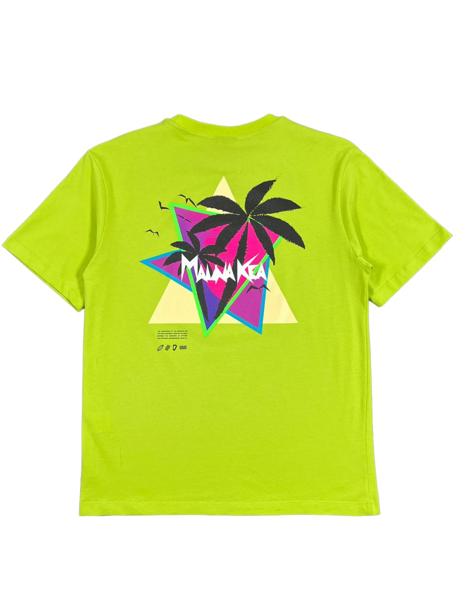 Mauna-Kea Mku100-P11 Sunset Palms Tee Grn