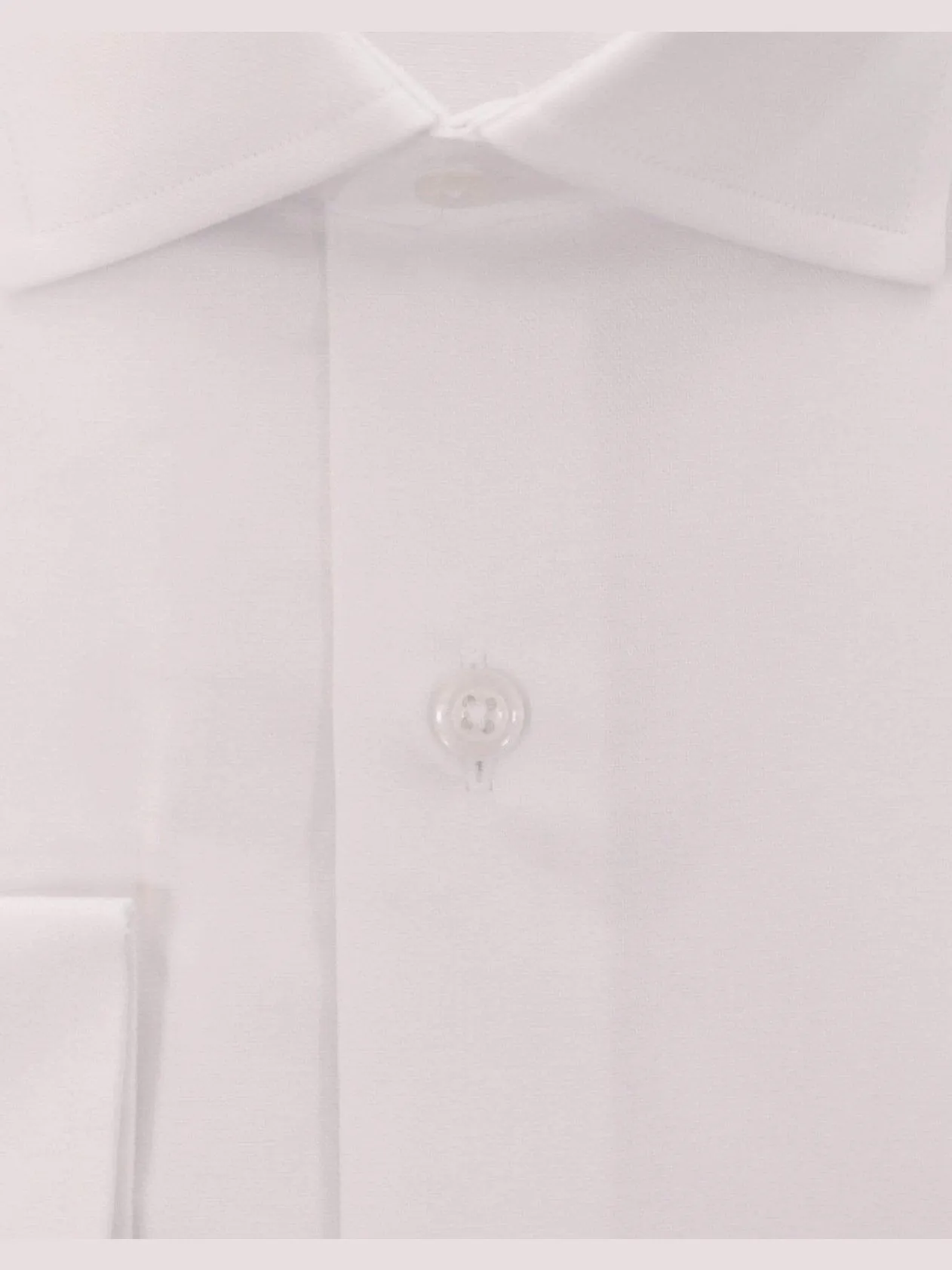 Mens Contemporary Fit Solid Spread Collar Cotton Wrinkle Free Dress Shirt