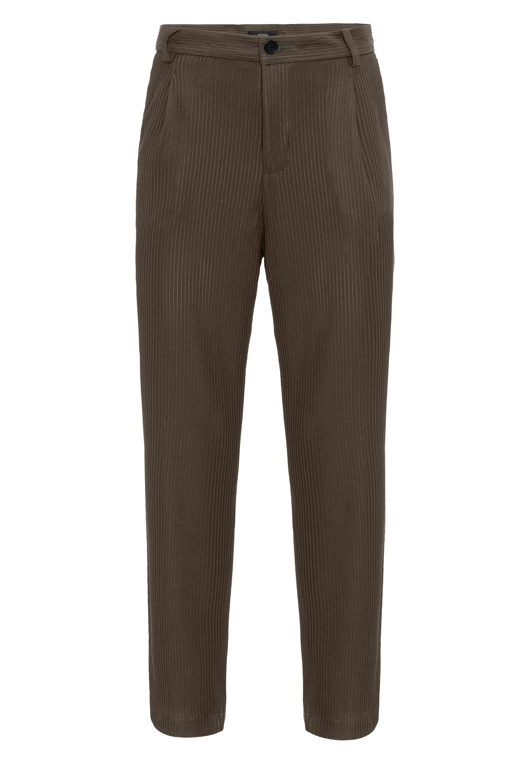 Men's Khaki Ribbed  Pants - Wessi