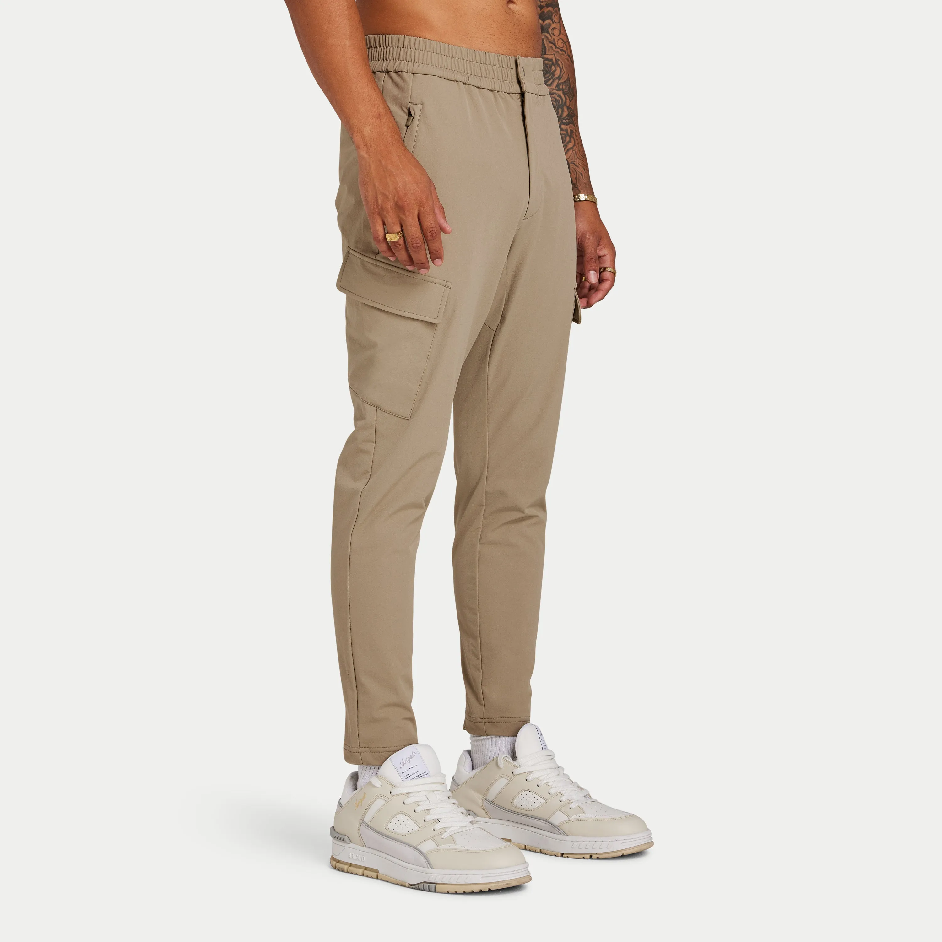 Mens Refined Tech Cargo - Grey Green